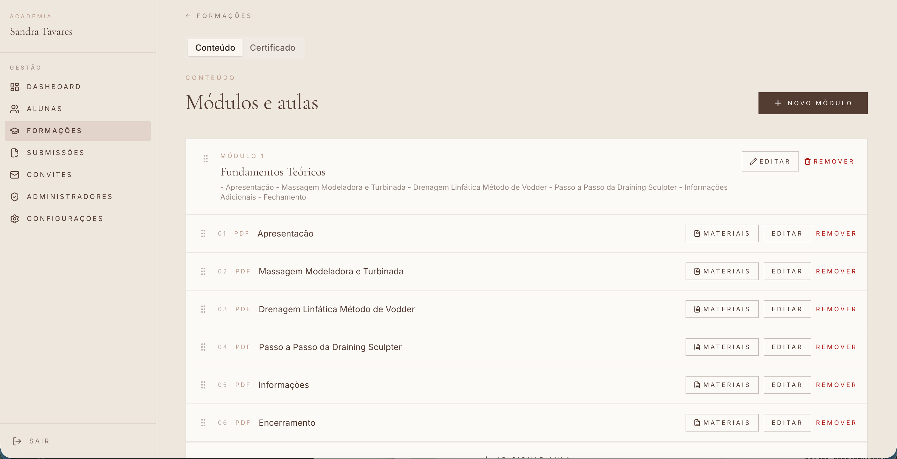 Sandra Tavares — Plataforma de Formação